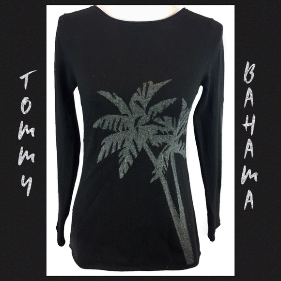 Tommy Bahama Island Cashmere Palm Intarsia Sweater - Picture 3 of 8